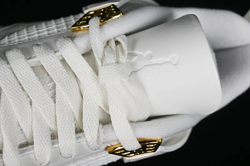 All categories Air Jordan Jordan series basketball shoes Air Jordan 4 GX foreign trade version Air Jordan 4 Retro "Metallic Gold" AJ4 Joe 4 meters white gold AQ9129-170